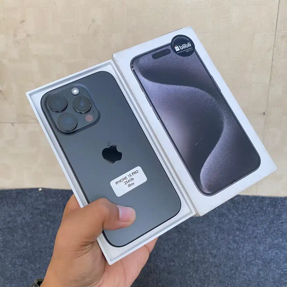 iPhone 15 Pro 256gb second Garansi Resmi Fullset Original