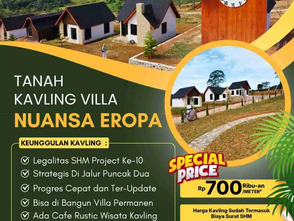 TANAH MURAH SERTIFIKAT HAK MILIK JONA KUNING DEKAT WISATA ALAM BOGOR TIMUR