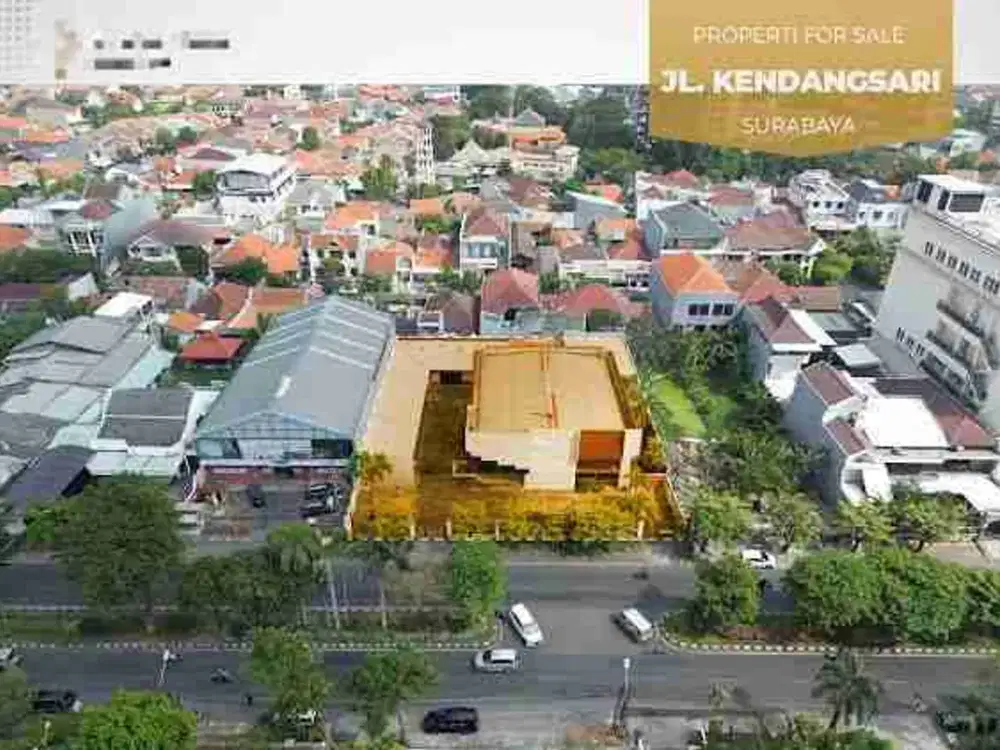DIJUAL Bangunan Hitung Tanah NOL Jalan
RAYA KENDANGSARI. komersil area. Cocok utk gedung perkantoran,  dealer.