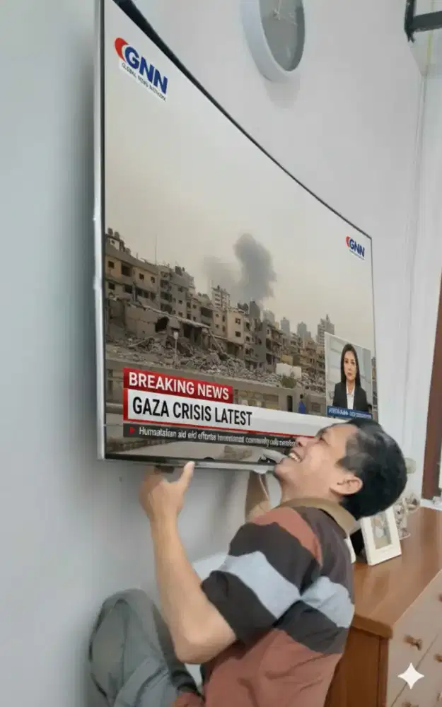 pasang serta jual bracket utk gantungan tv led lcd di tembok kuat aman