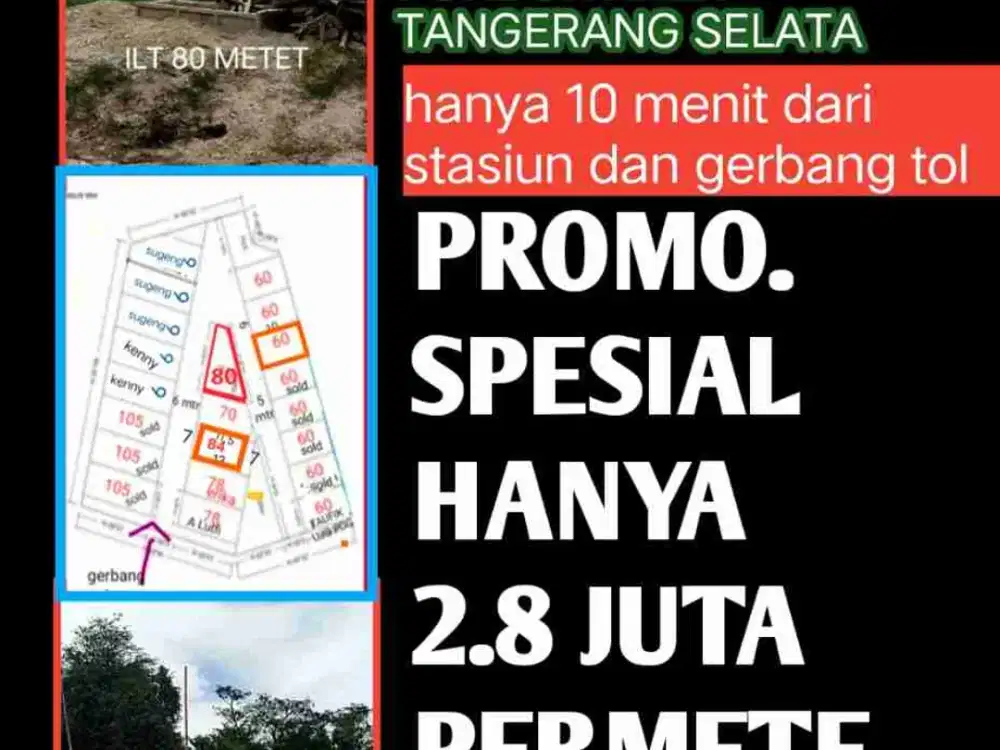 KAVLING EKSLUSIF DI BINTARO SEKTOR 9 / HARGA EKONOMIS BISA KPR TANPA BUNGA