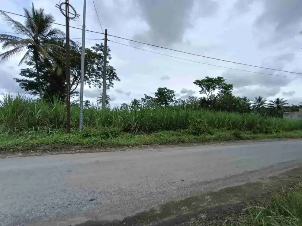 Tanah Bululawang Poros Jalan Aspal Akses Truk Fuso