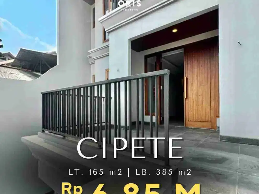 Turun Harga Rumah Brand New 3 Lantai Modern Minimalist di Cipete Jakarta Selatan