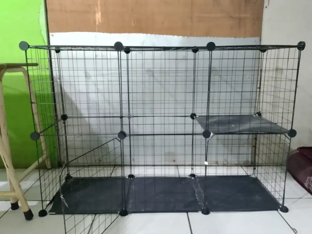 Kandang kucing bongkar pasang
