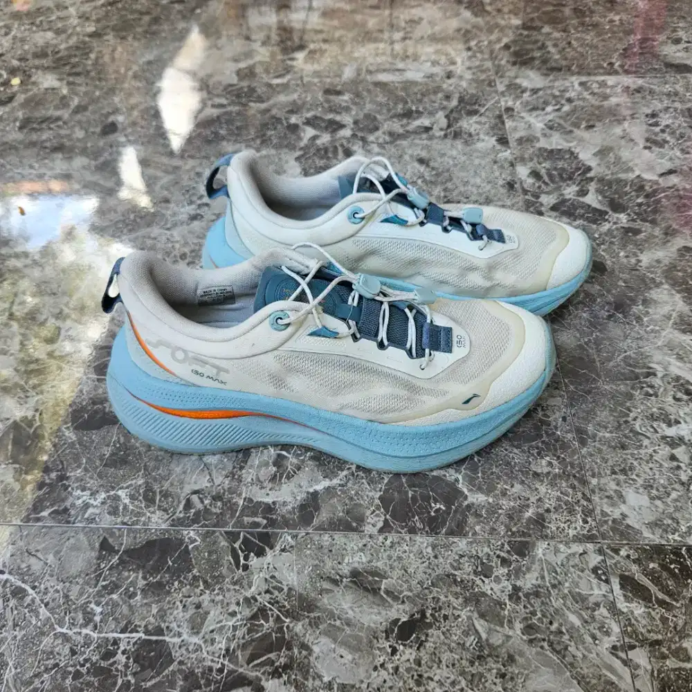 Sepatu LiNing China SOFT GO MAX 41 White/Blue VVNDS