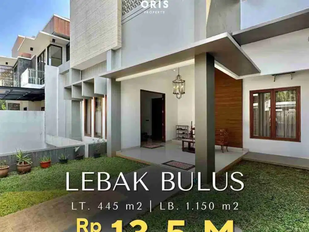 Rumah Modern Tropical Ada Swimming Pool di Lebak Bulus Jakarta Selatan