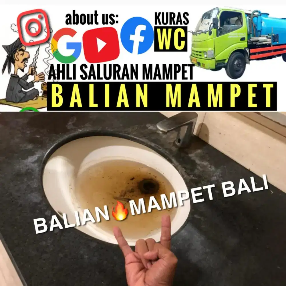 Tukang Mampet Atasi Wc Toilet Keran Mampet Got & Deteksi Pipa Bocor