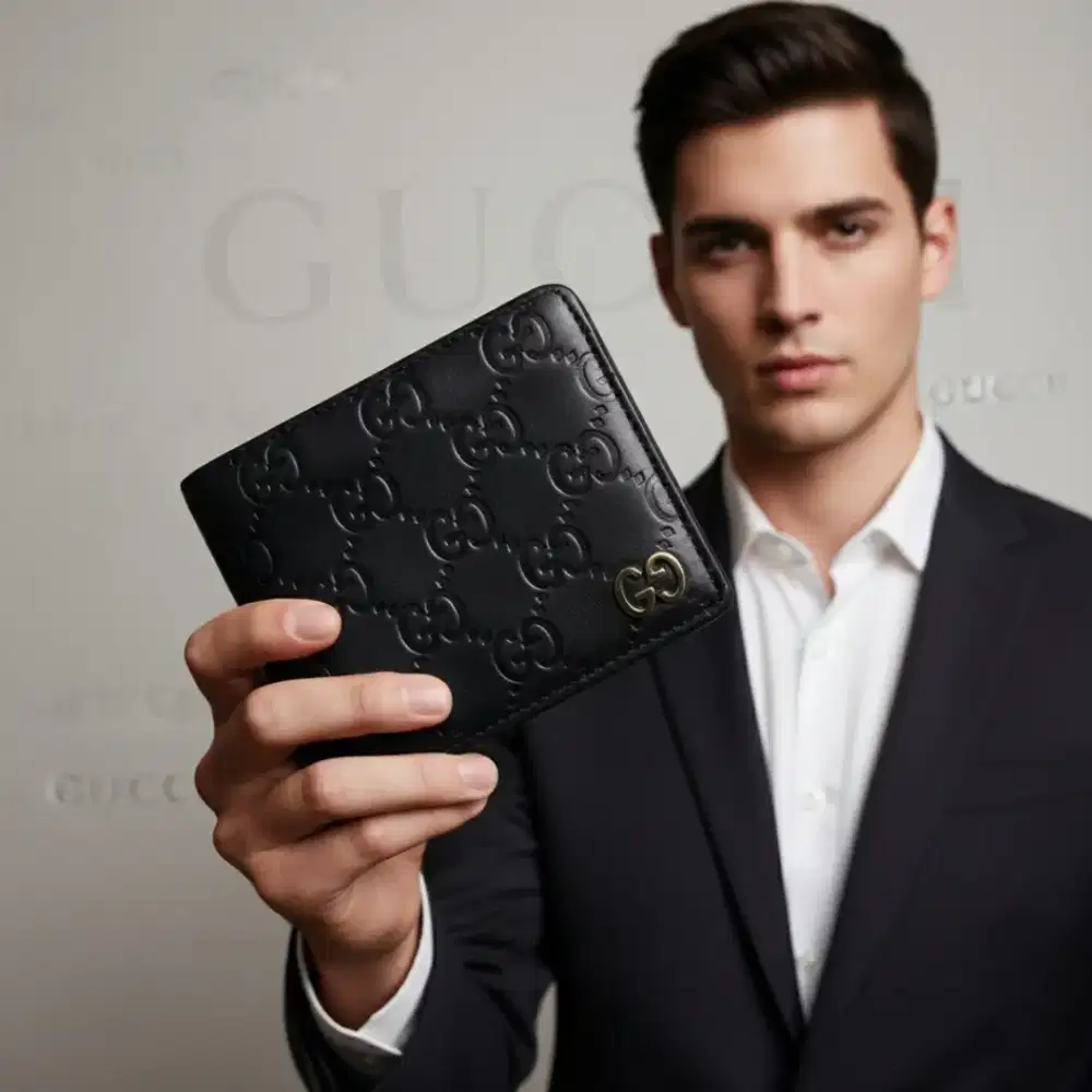 Dompet Guccy Signature Black Seri 473916
