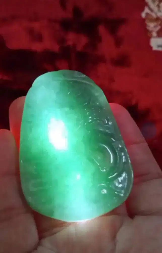 Kalung Giok motif HARIMAU+ Giok naga  Keren