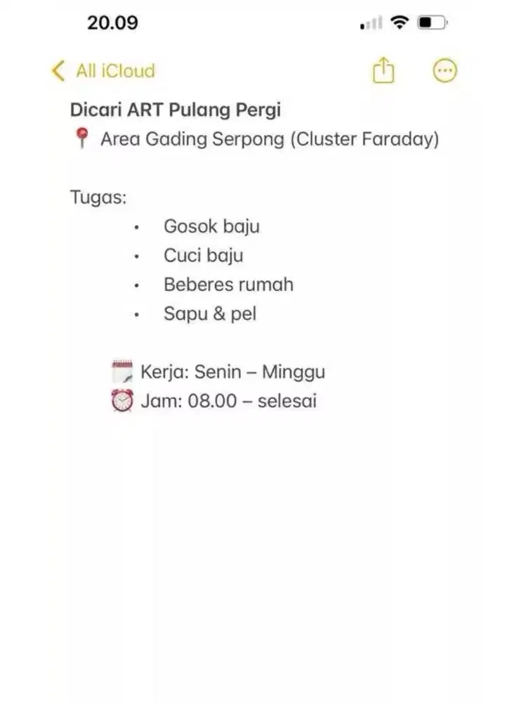 ART PP gading serpong cluster faraday