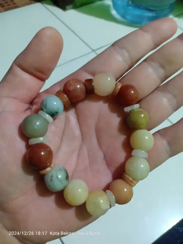 Gelang Giok Taiwan Asli Di Bakar Tidak Panas