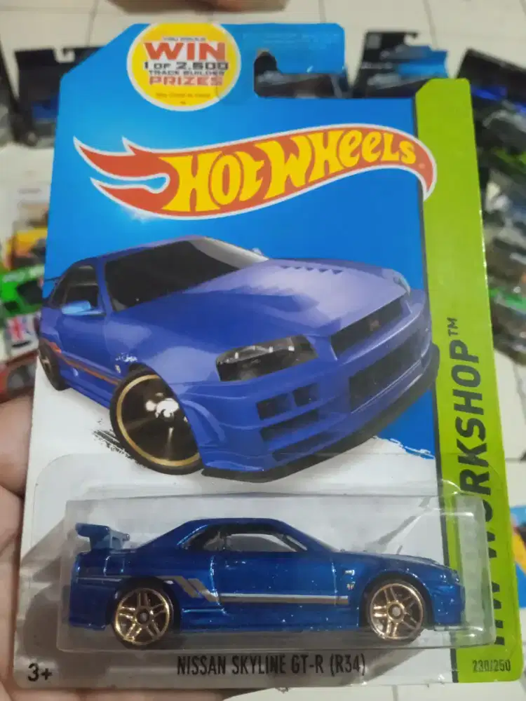 Hot wheels Nissan Skyline GT-R R34 US CARD