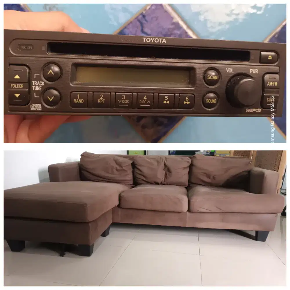 Sofa L Informa dan Single Din Ori Toyota