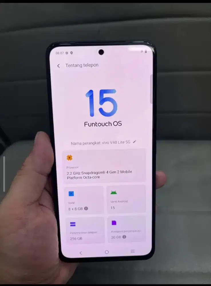 Vivo v40 lite 5g 8/256