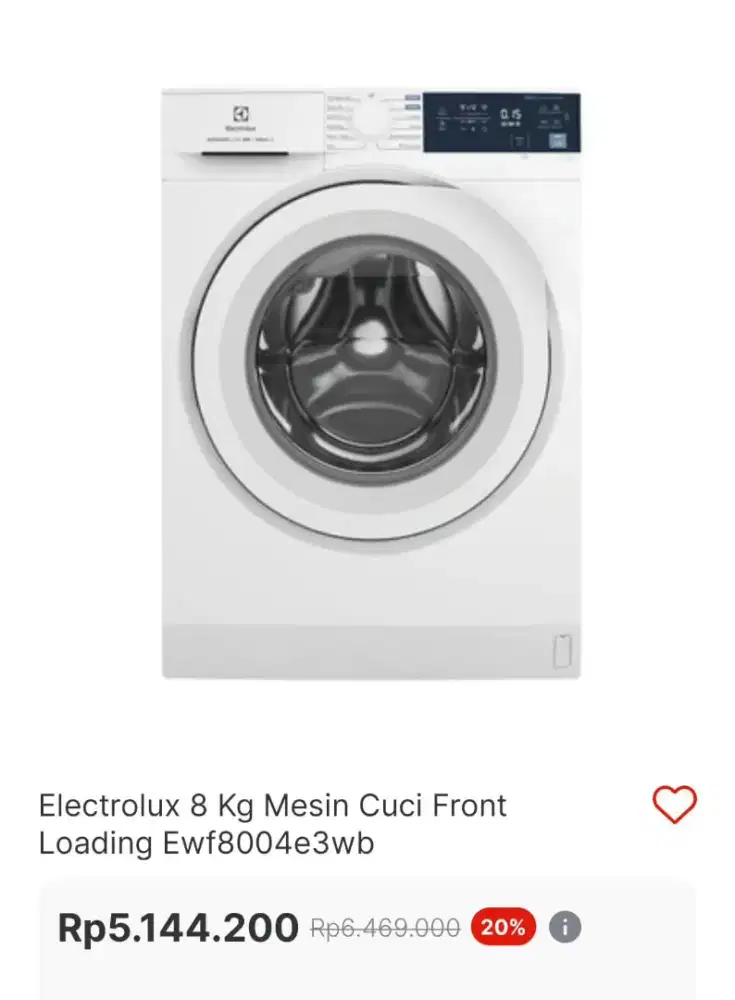 Mesin cuci electrolux