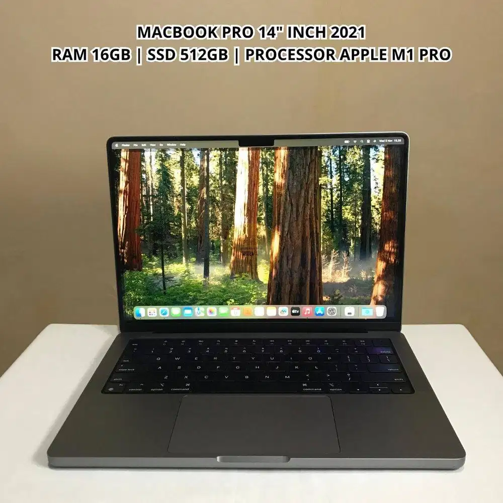 Macbook Pro 14 inch 2021, RAM 16GB / SSD 512GB, Apple Chip M1 Pro
