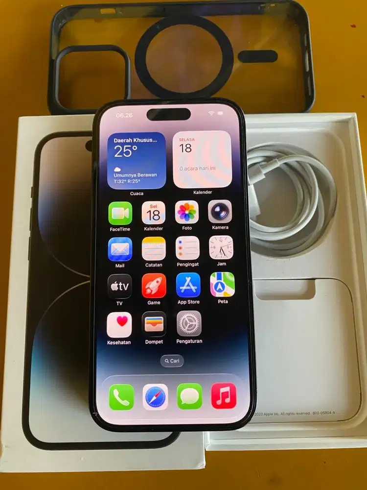 Iphone 14 pro 128gb Ibox  mulus terawat lengkap no minus
