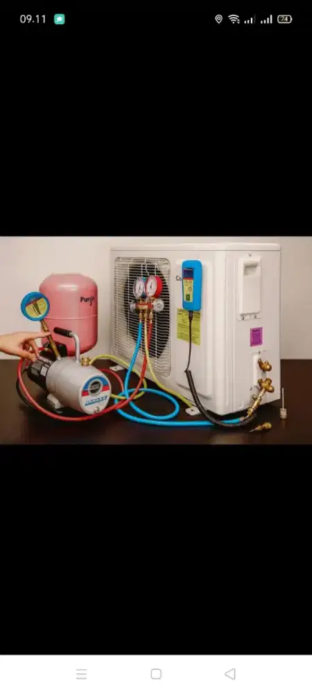 Jasa servis AC kulkas mesin cuci kompa air dll bergaransi