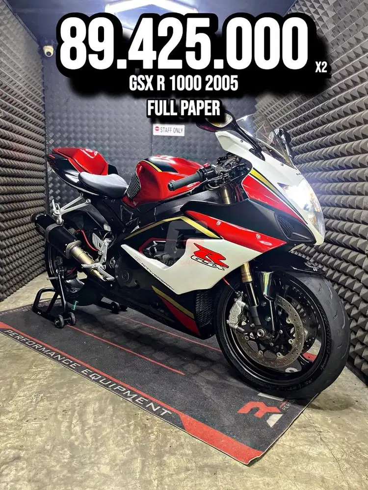 GSX R OR GSXR 1000 2005 FULL PAPER MODIF LOW KM PAJAK ON RAWATAN