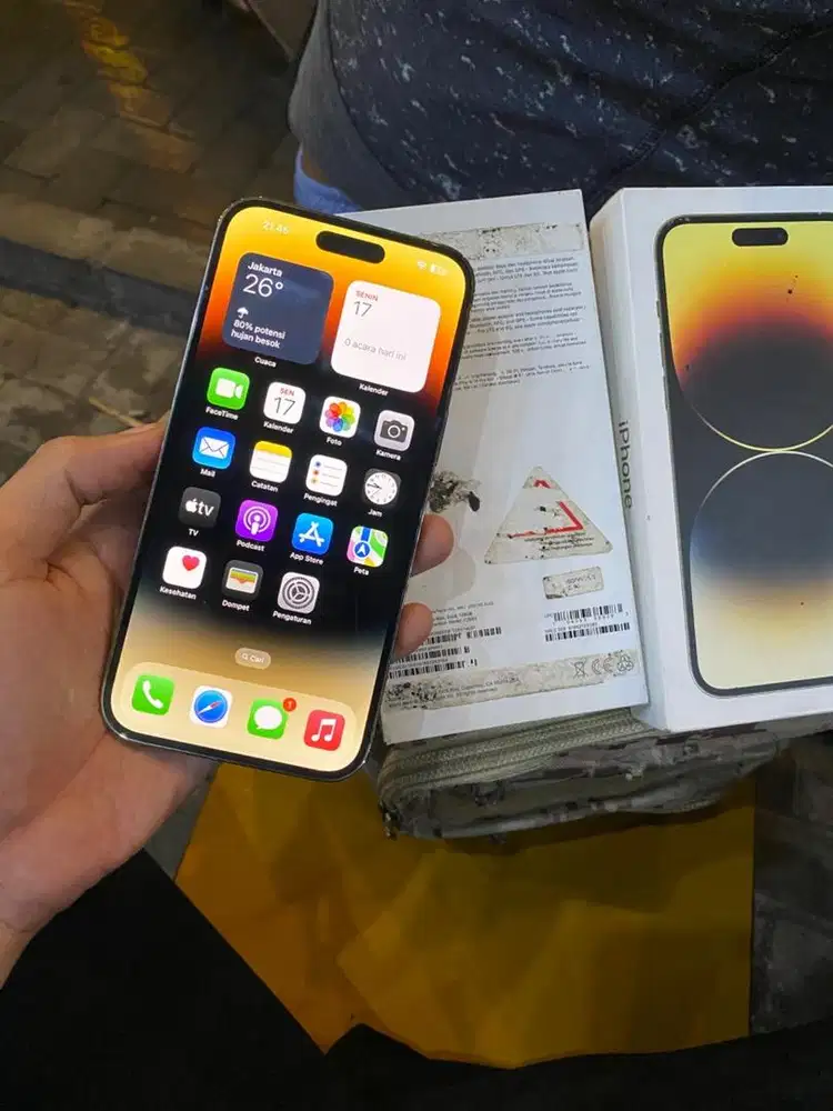 Iphone 14 promax 128gb Ibox Mulus terawat lengkap no minus