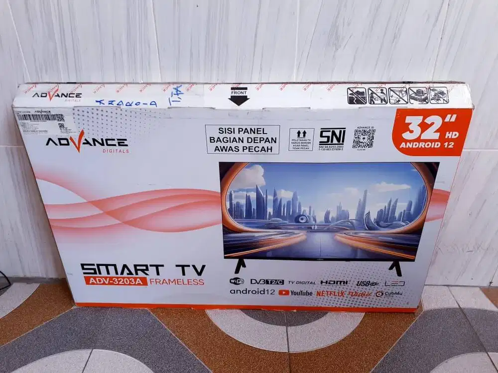 GARANSI 1BULAN TV SMART ADVANCE 32 IN DIGITAL NETFLIK YOUTUBE