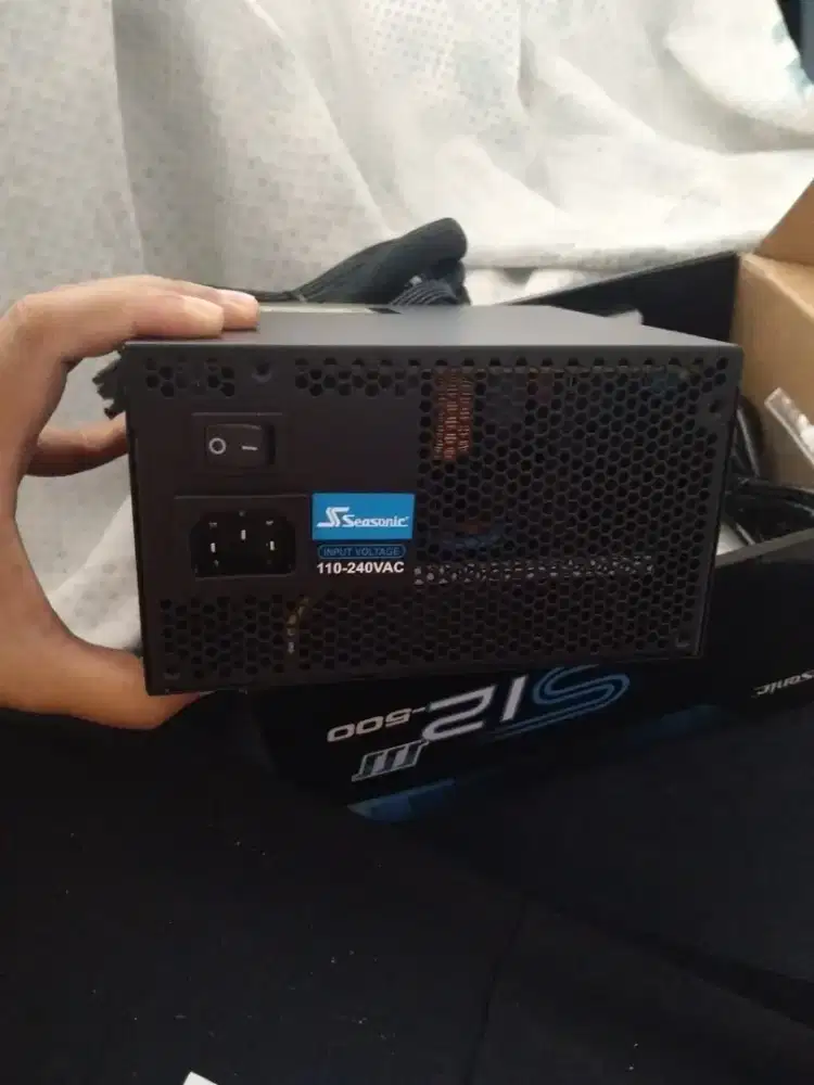 Seasonic PSU S12III-500 80+bronze fullset kondisi baru original