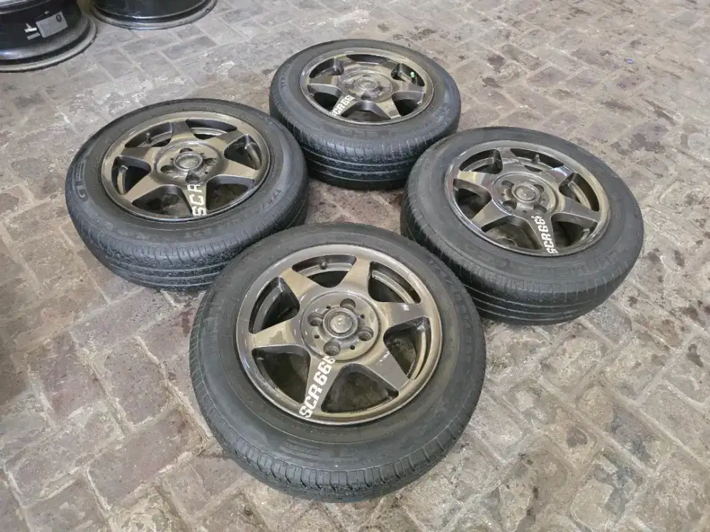 Velg Ban R14 Lebar 6 Agya Ayla Calya Sigra Limo Soluna Starlet Sirion