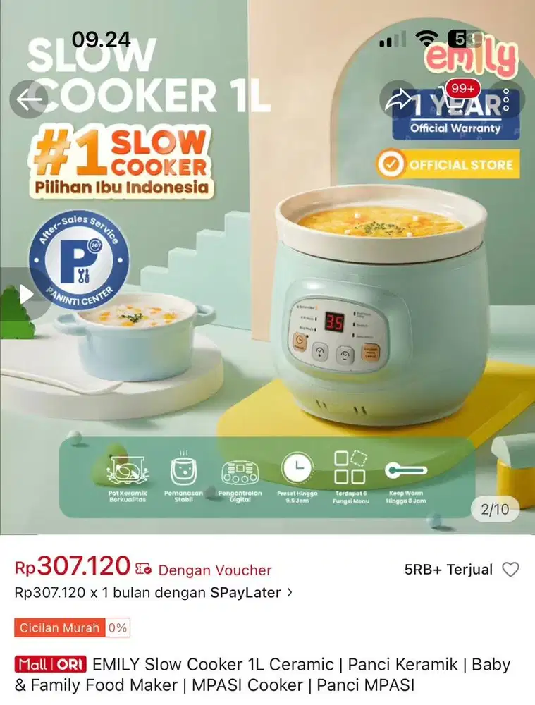 EMILY Slow Cooker 1L