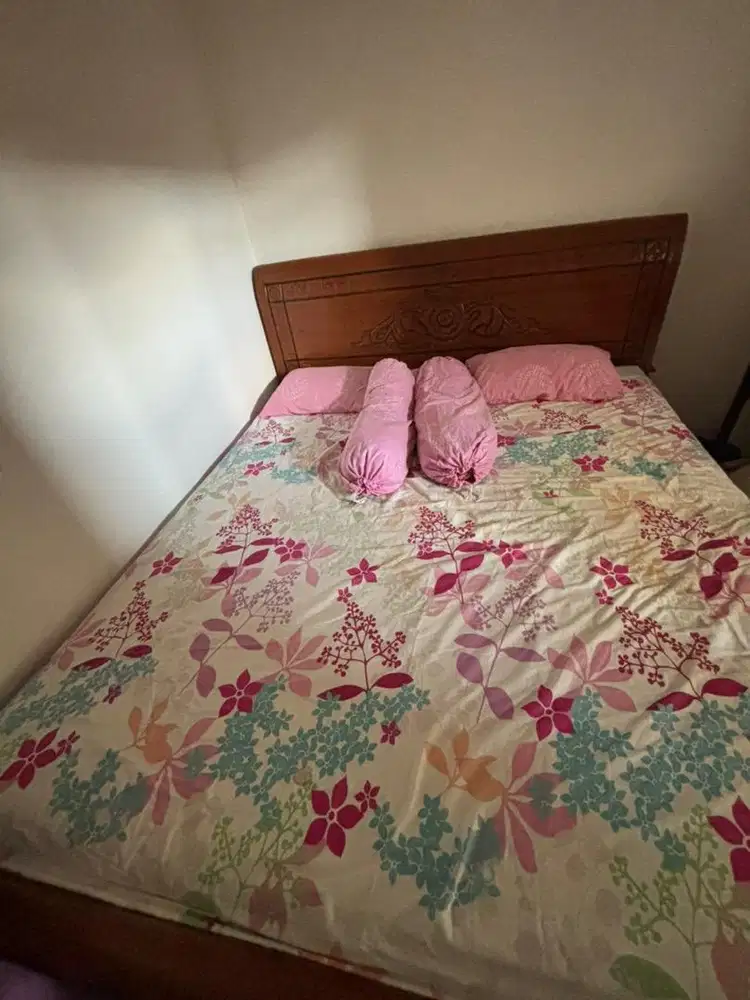 Kasur jati plus springbed