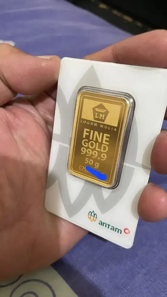Logam mulia emas 50 gram antam 2024