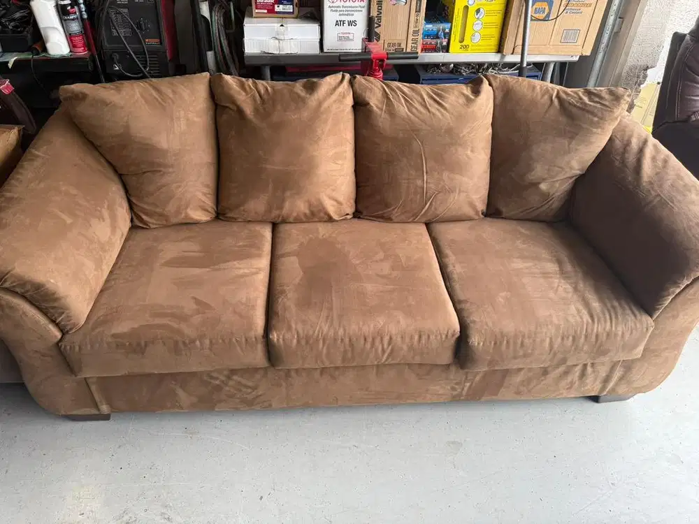 Sofa Informa 3+1 cokelat