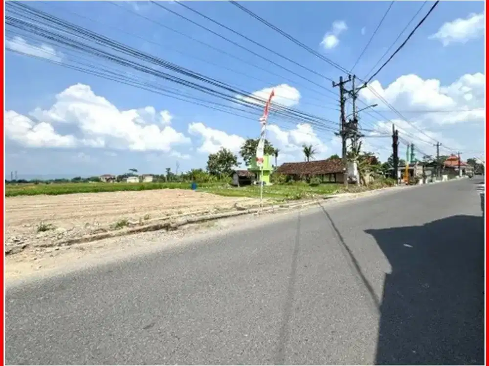 Dekat Kampus UNRIYO, Tanah Purwomartani dijual di Tepi Jl. Sambiroto