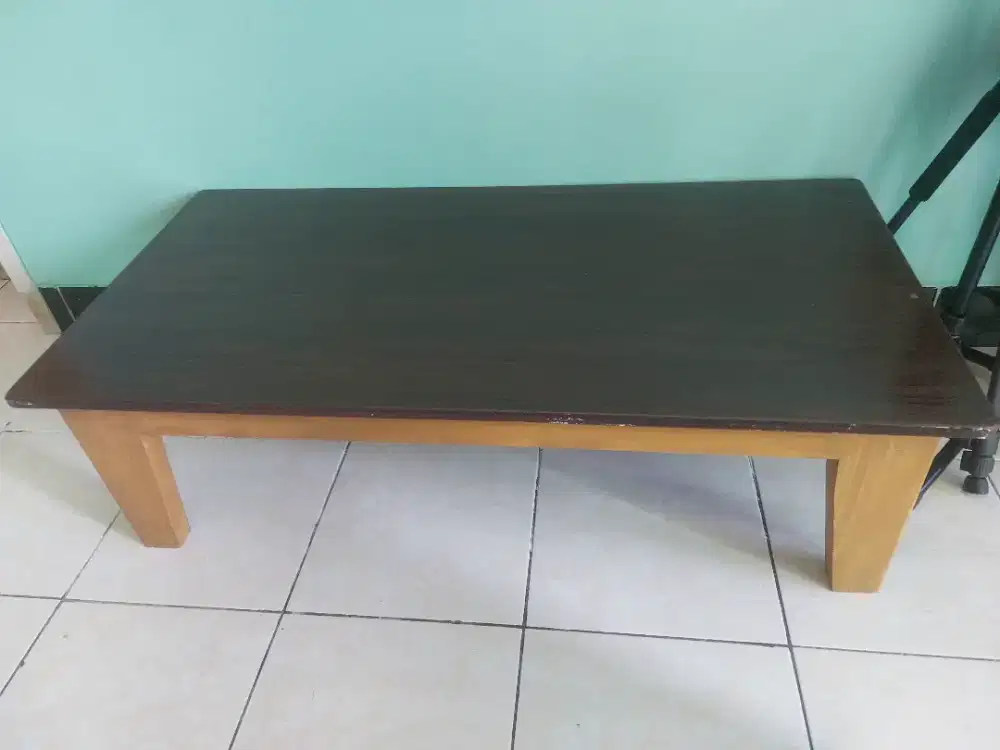 Meja lesehan dan alas duduk lesehan 1 set