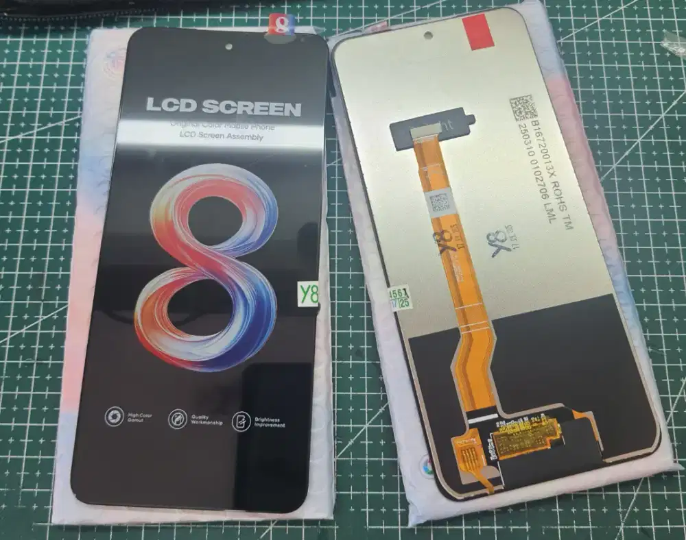 Lcd oppo A17, A57, A77s, A18, A38 merek Y8 SCREEN