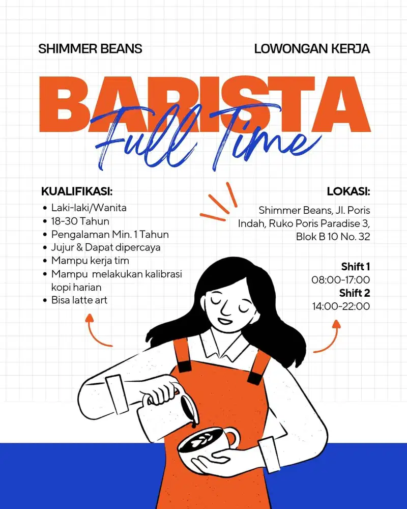 LOKER BARISTA & HOSTLIVE
