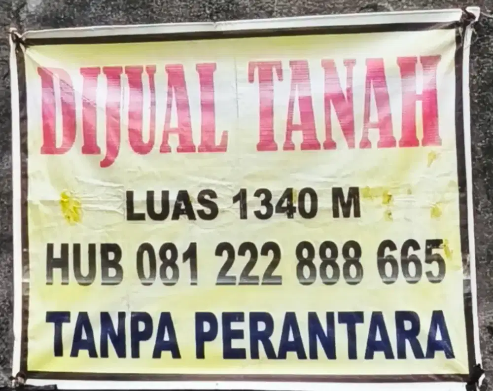 LOKASI EMAS! Tanah Tepi Jalan Raya. Cocok Usaha Apapun