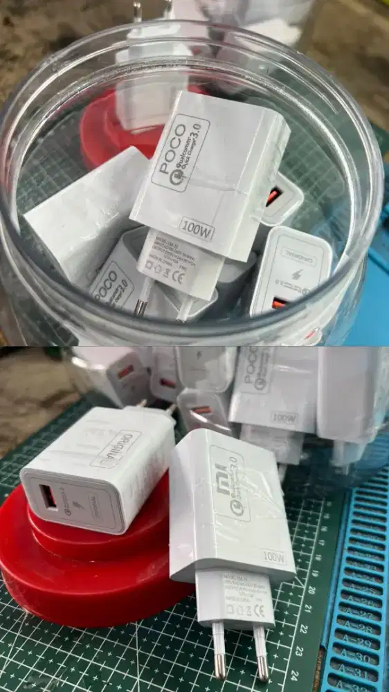 Batok charger xiomi dan poco kondisi baru