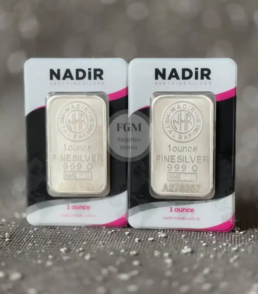 LOGAM MULIA PERAK BATANGAN 999.0 % SERTIFIKAT