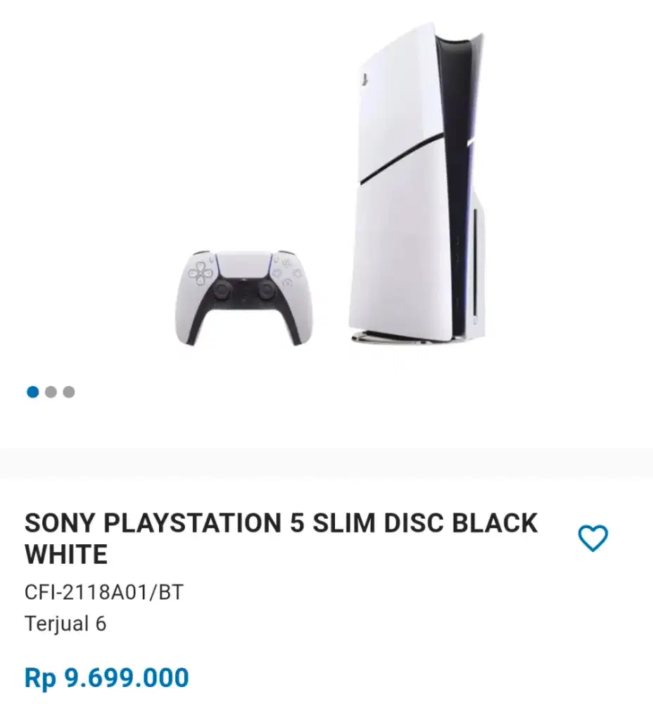 (Promo) Sony PS5 Slim Digital Black White (Kredit Tanpa DP)