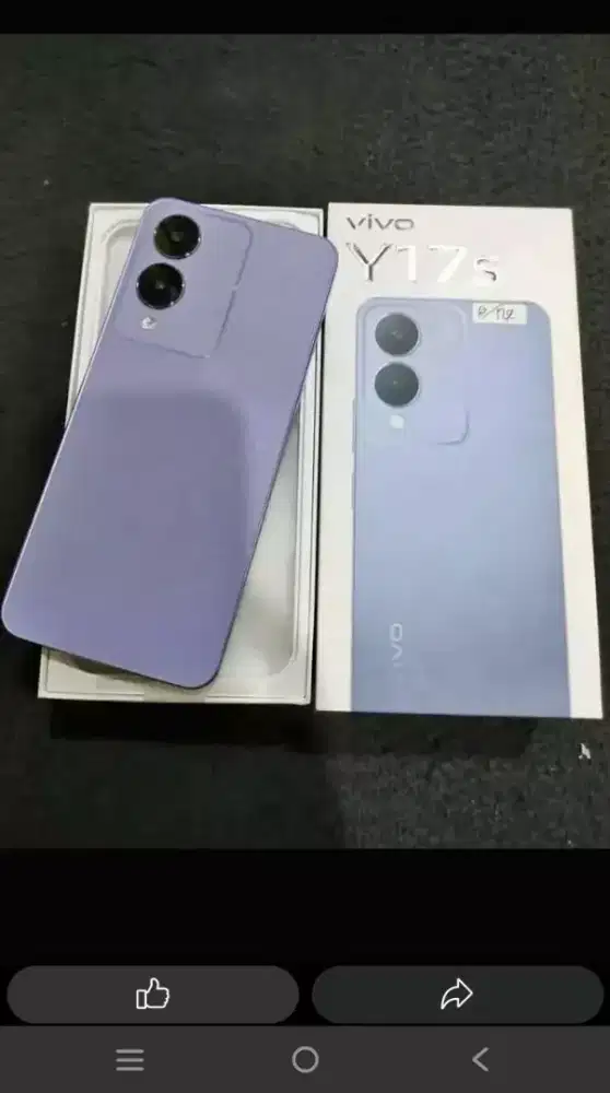 Vivo y17s ram 4+4/64