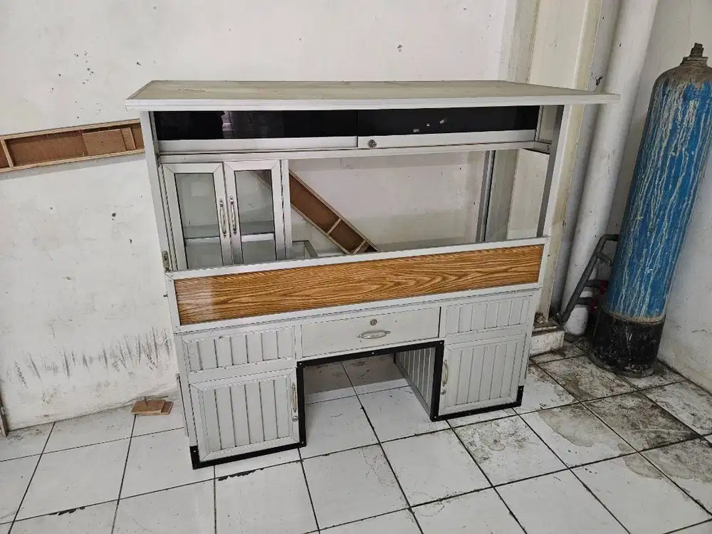 gerobak aluminium sepeda motor baru gress