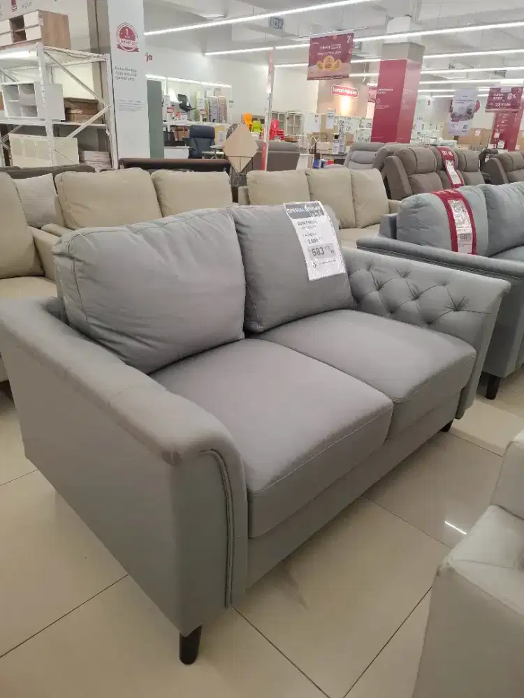 SOFA KAIN 2 DUDUKAN PROMO BISA CICILAN 0%