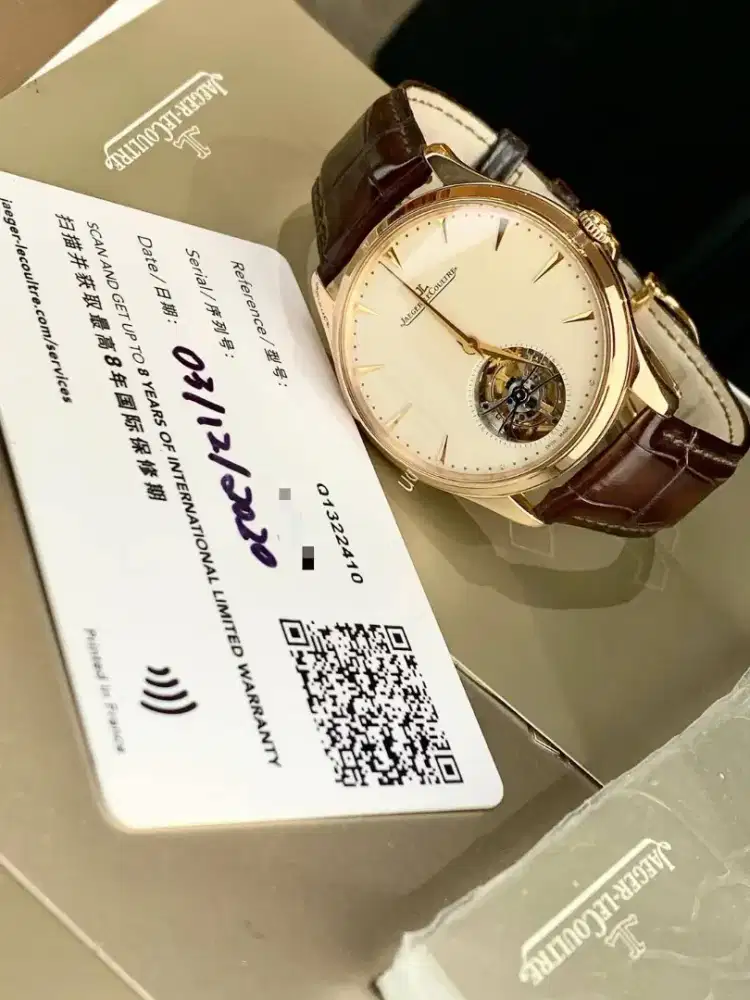 jam jaeger le coultre master ultrathin tourbillon everose gold 40mm