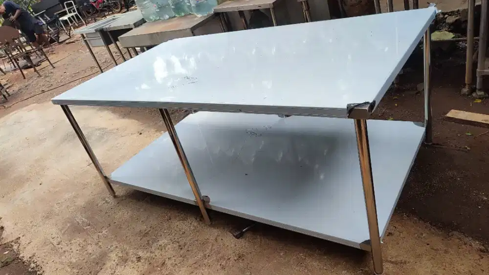 Jual meja stainless 200x100x82