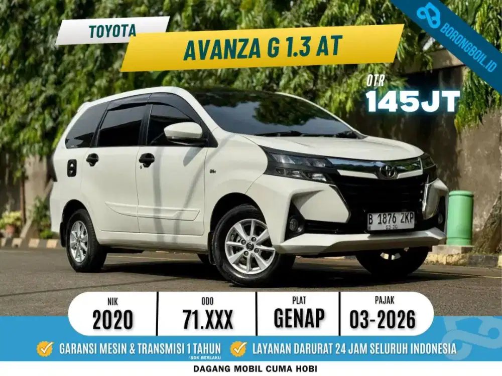 Avanza G 1.3 AT 2020 Putih