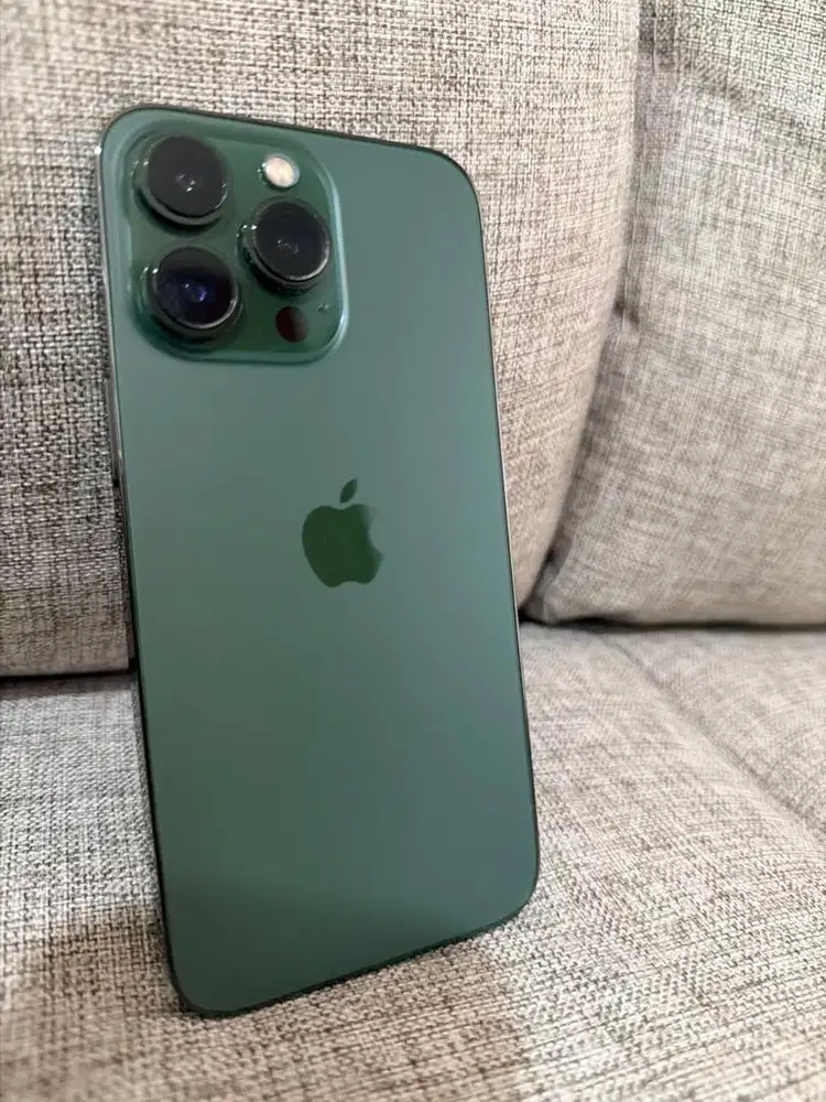 iphone 13 Pro 128Gb ex ibox + box lengkap alpine green (hijau)