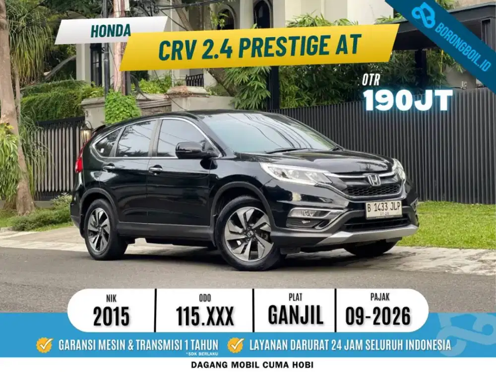 Honda CRV 2.4 Prestige AT 2015 Hitam