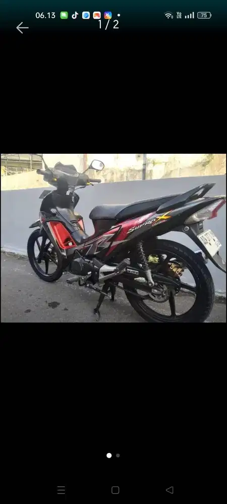 Dijual Supra X 125 Karbu 2010