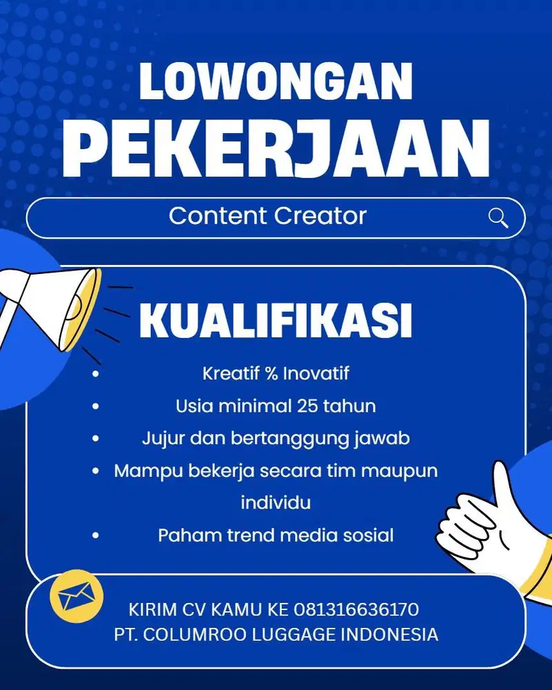 LOWONGAN PEKERJAAN