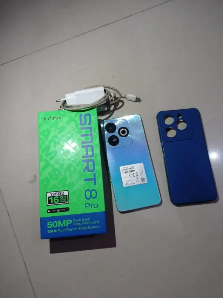 Infinix smart 8 pro ram 8+8/128gb lengkap